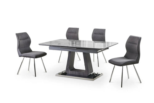 Zermatt Extendable Grey Ceramic Dining Table – 160cm to 200cm