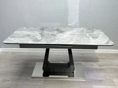 Zermatt Extendable Grey Ceramic Dining Table – 160cm to 200cm
