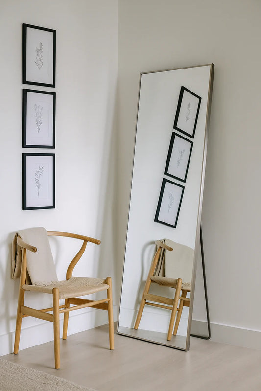 Aluminium Frame Leaner Mirror – Modern Full Length & Wall Mirror