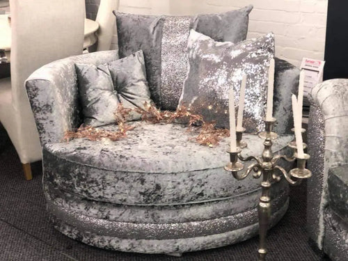 Luxury Essex Crushed Velvet Glitter Sofa Range
