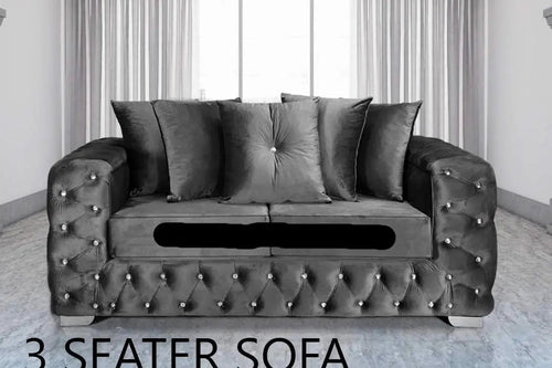 Ashton Premium French Velvet Sofa Range – Bespoke Luxury