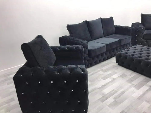 Ashton Premium French Velvet Sofa Range – Bespoke Luxury