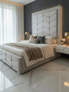 Knightsbridge Plush Velvet Bed – Bespoke Handcrafted Bedstead (Made in the UK)