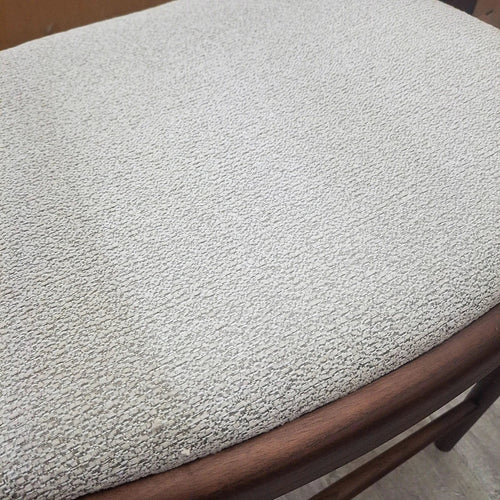 ALUXO® Fern Walnut Barstool in Oatmeal Bouclé