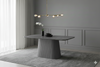Davos Grey Oval Ceramic Dining Table 180cm | Modern Contemporary Dining