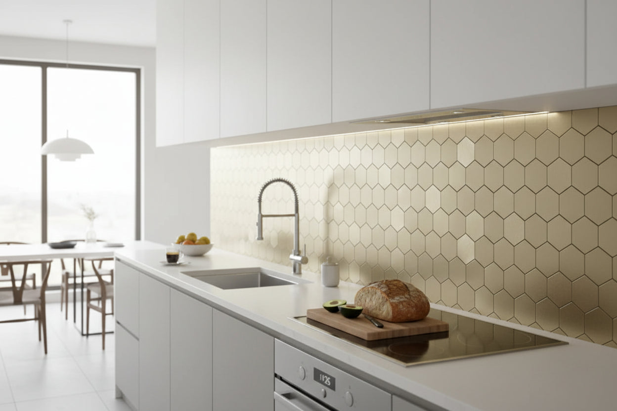 Mosaic Wall Tiles - Hexagon - 30cm x 30cm (10 pack)