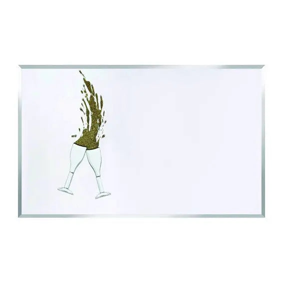 Gold Glitter Cheers on Mirror