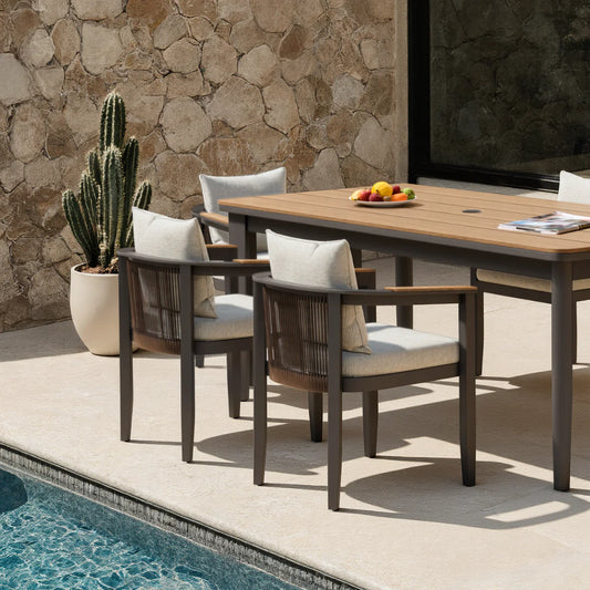 ALUXO® Hemera Outdoor Range - 6 Seater Dining Set Livara Interiors