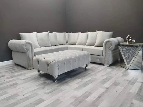 Richmond Chesterfield Velvet & Leather Sofa Range – Bespoke Luxury