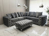 Stella Chesterfield Footstool Plush Velvet