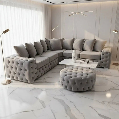 Ashton Premium French Velvet Sofa Range – Bespoke Luxury