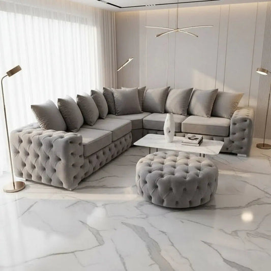 Ashton Premium French Velvet Sofa Range – Bespoke Luxury