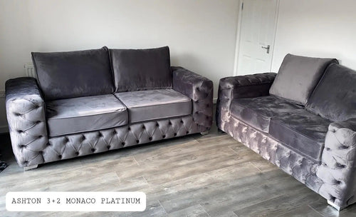 Ashton Premium French Velvet Sofa Range – Bespoke Luxury