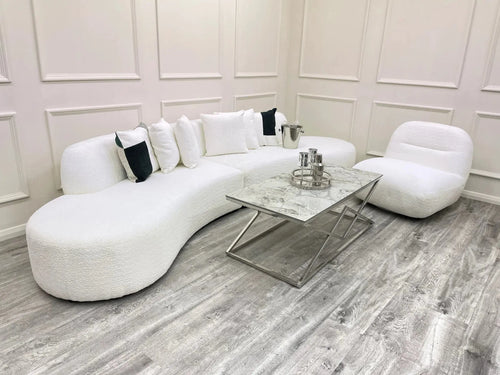 Miami Curved Cinema Boucle Sofa