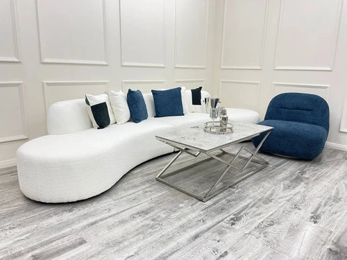 Miami Curved Cinema Boucle Sofa
