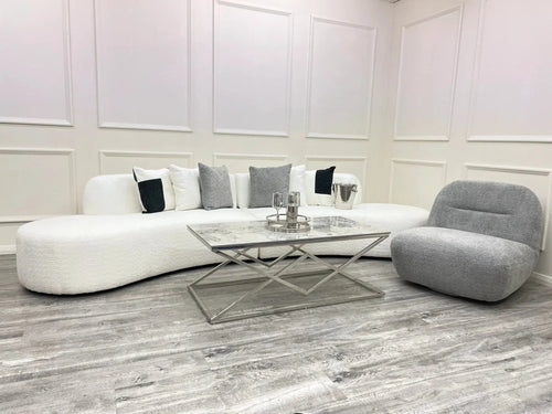 Miami Curved Cinema Boucle Sofa