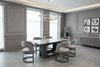 Lina Grey Marble Dining Table 180cm | Contemporary Marble Dining
