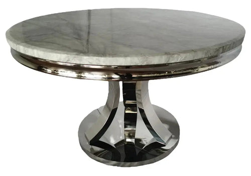 London Round Marble Dining Table – 130cm Diameter