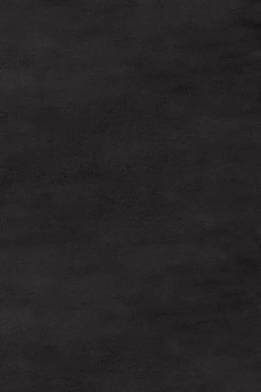 LUXE FAUX FUR RUG PLAIN CHARCOAL