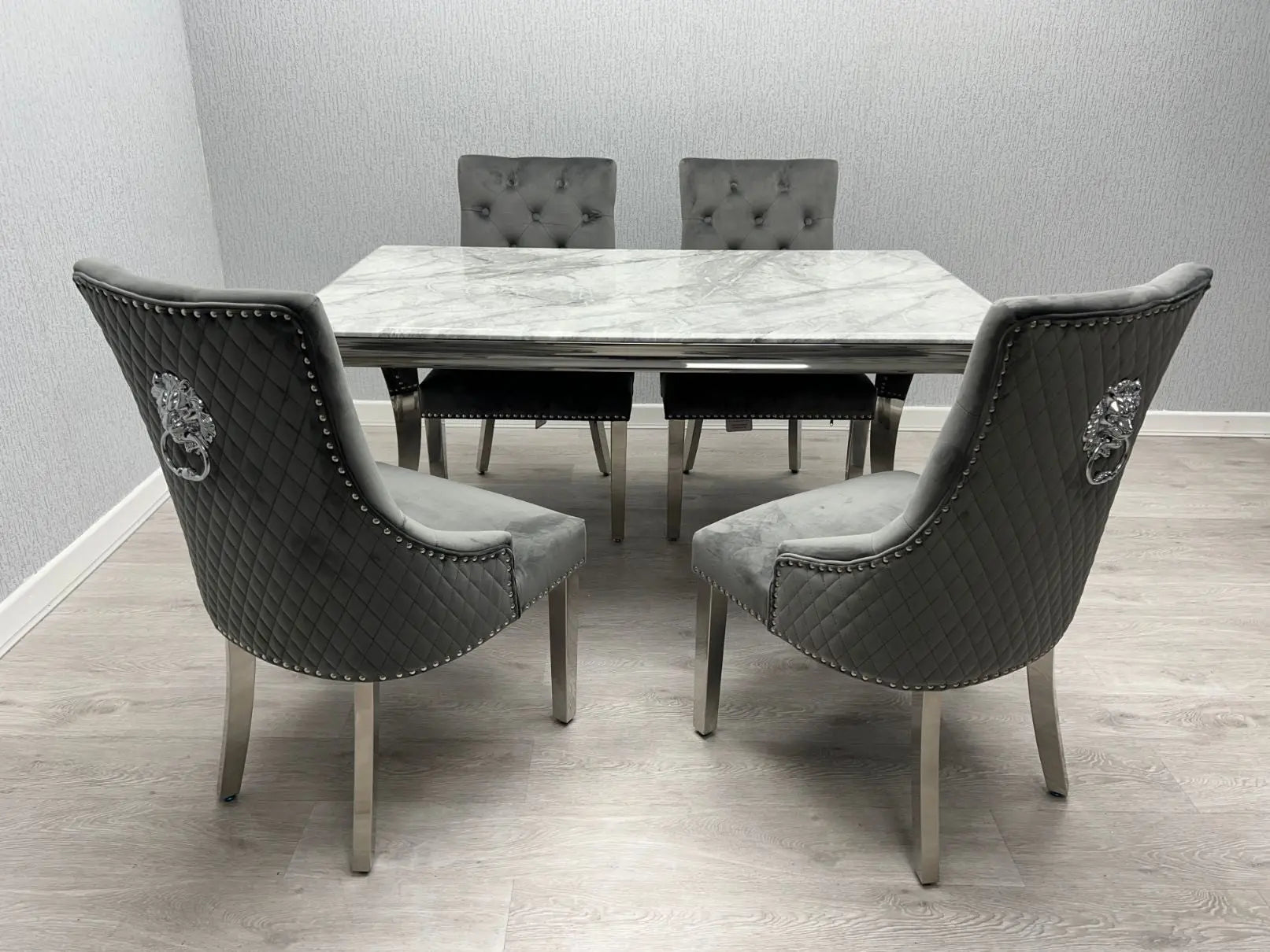 Sofia Chrome Dining Set – Elegant Design Meets Modern Luxury
