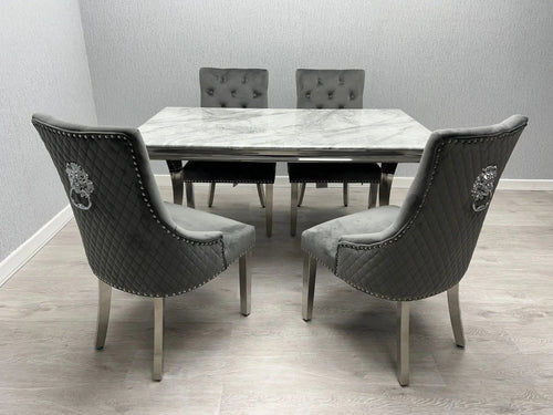 Sofia Chrome Dining Set – Elegant Design Meets Modern Luxury