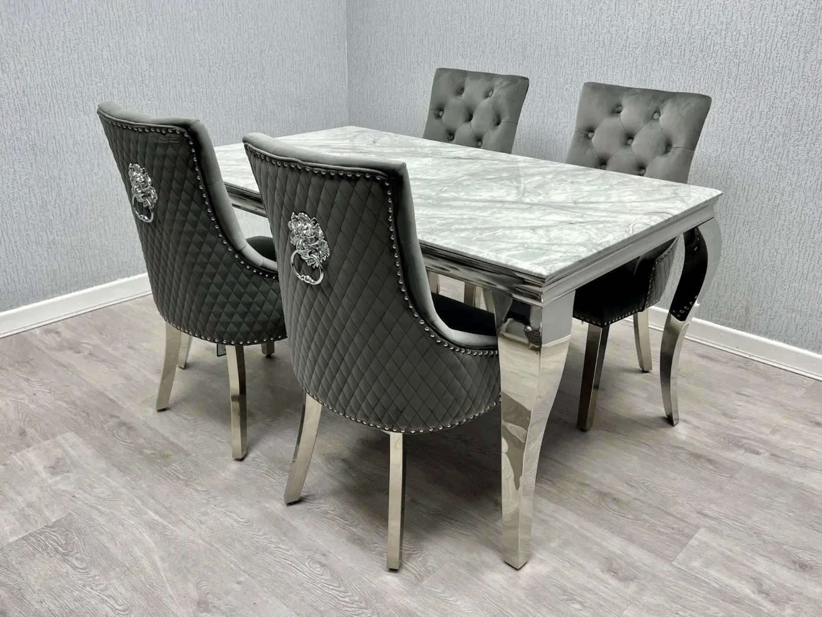 Sofia Chrome Dining Set – Elegant Design Meets Modern Luxury