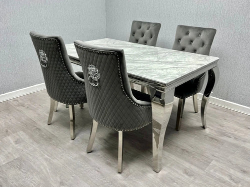 Sofia Chrome Dining Set – Elegant Design Meets Modern Luxury
