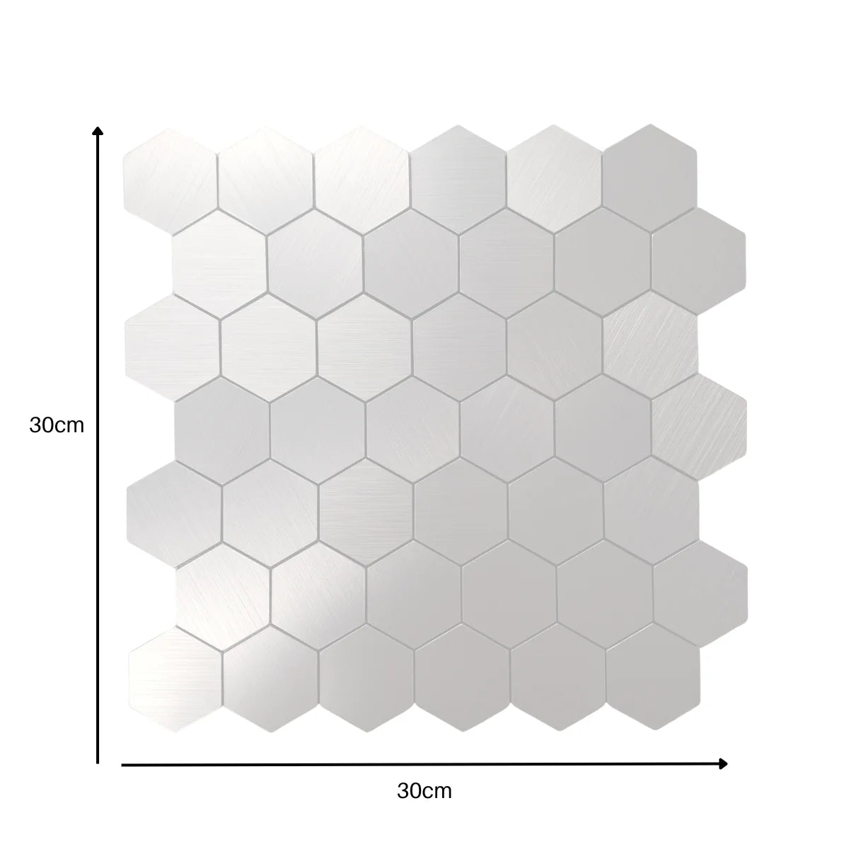 Mosaic Wall Tiles - Hexagon - 30cm x 30cm (10 pack)