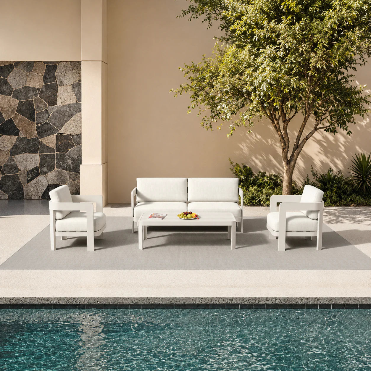 ALUXO® Sofia Outdoor Range - 4 Seater Lounge Set Livara Interiors