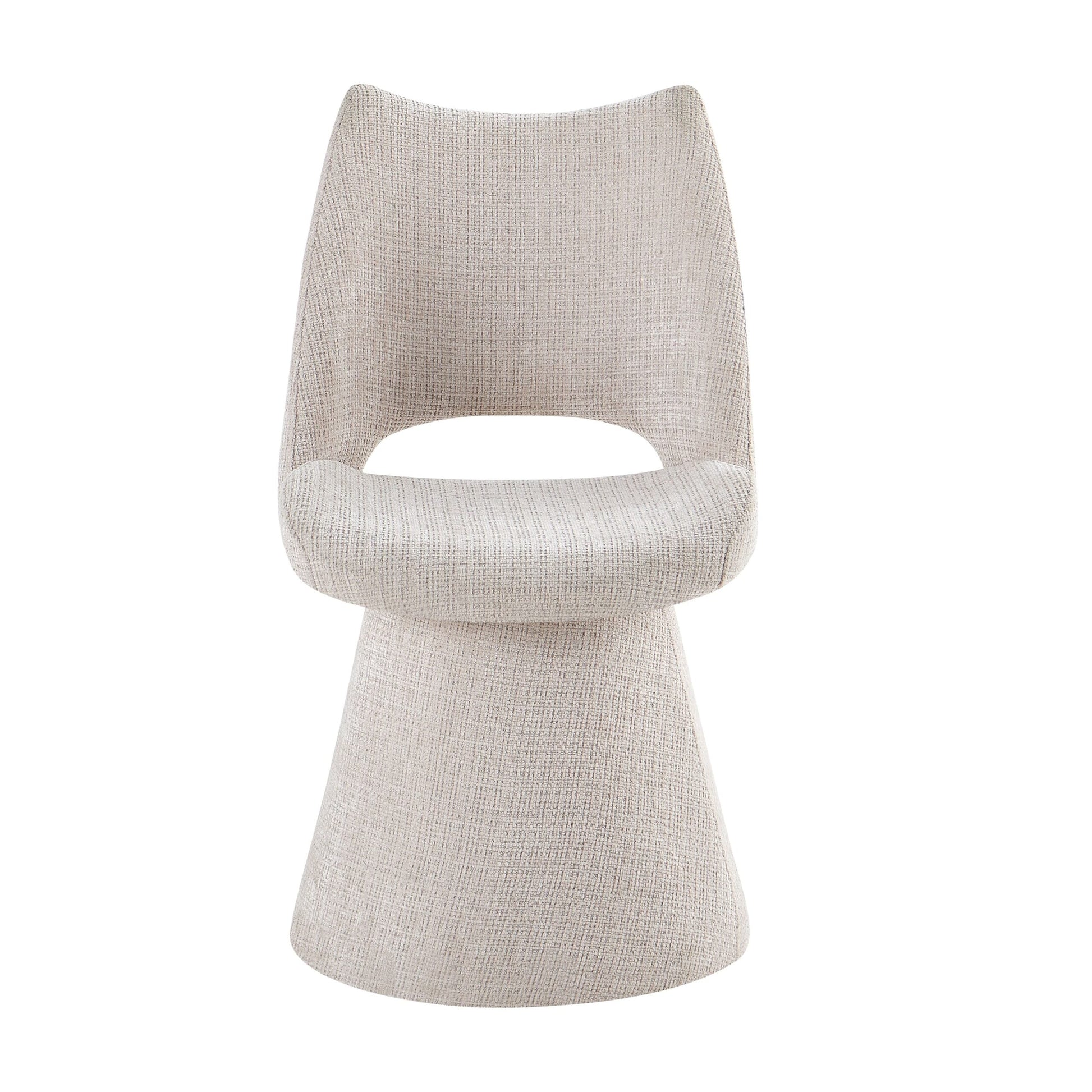 Maryland Beige 360° Swivel Dining Chair – Modern Comfortable Seating