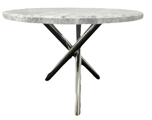 Paris 1m Round Dining Table – Marble Top