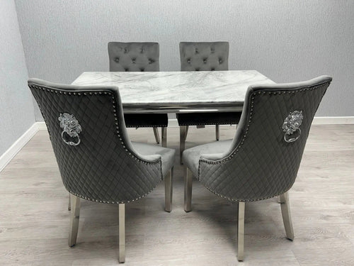 Sofia Chrome Dining Set – Elegant Design Meets Modern Luxury