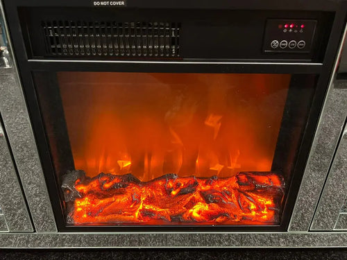 Roma Crushed Diamond TV Unit with Heater