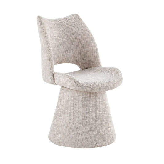 Maryland Beige 360° Swivel Dining Chair – Modern Comfortable Seating