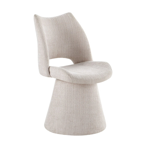 Maryland Beige 360° Swivel Dining Chair – Modern Comfortable Seating