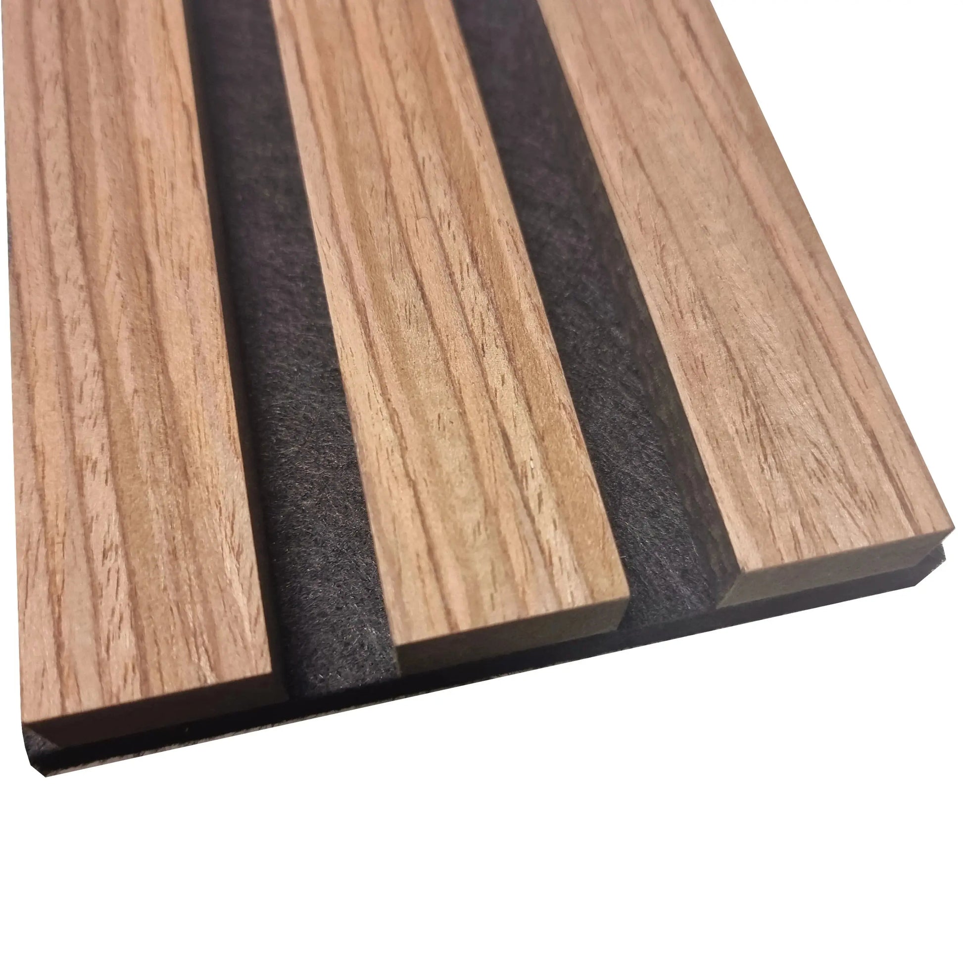 Acoustic Wood Slatted Wall Panels - Light Oak (Pack of 4)