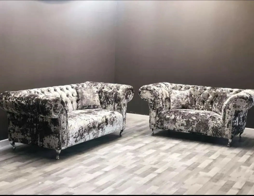 Chelsea Crushed Velvet Sofa Range – Bespoke Luxury