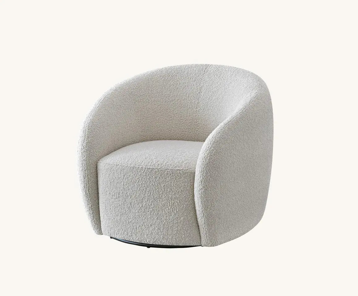 Aluxo Nolita Boucle Teddy Sofa and Accent Chair