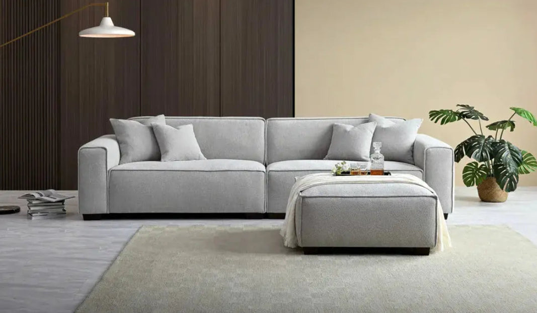Aluxo Dakota Sofa Range in Pebble Boucle