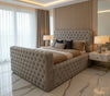 Ambassador Premium Bed Frame in Plush Velvet – Bespoke Handcrafted Chesterfield Design