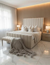 Roma Wingback Plush Velvet Bed – Bespoke Handcrafted Bedstead (Made in the UK)