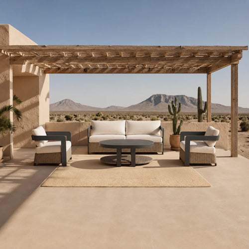 ALUXO® Selene Outdoor Lounge Set - Wicker - 5 Seater Livara Interiors