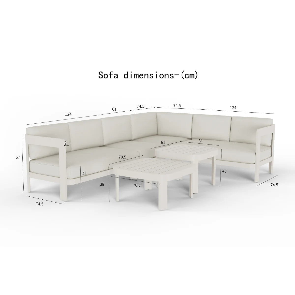 ALUXO® Sofia Outdoor Range - 8 Seater Corner Lounge Set Livara Interiors