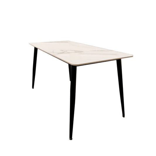 Titus 1.4 Black Dining Table with Sintered Stone Top LIVARA