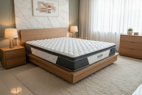 Aluxo Oasis 2000 Pocket Memory Pillow Top Mattress in a box