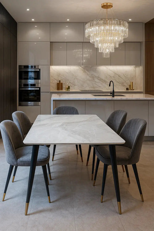 Venice Grey Ceramic Dining Table – 1.2m & 1.5m