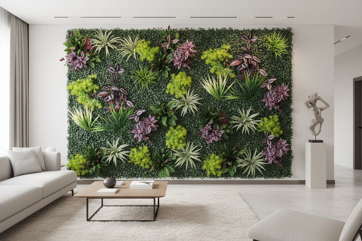 Artificial Green Wall Tiles