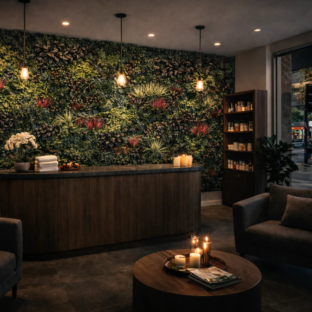 Artificial Green Wall Tiles
