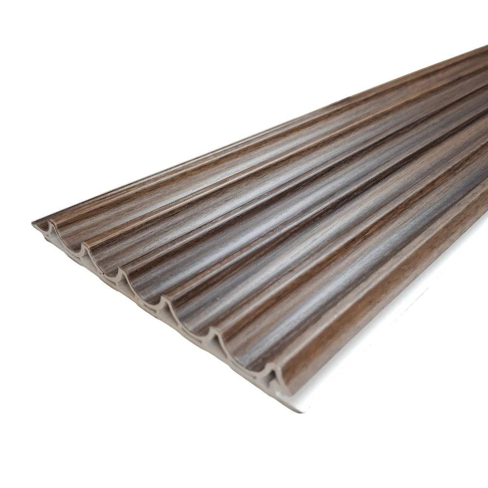 WPC Wall Panels - Wood Effect Wave Wall Panels - 235cm x 16cm (10 pack)