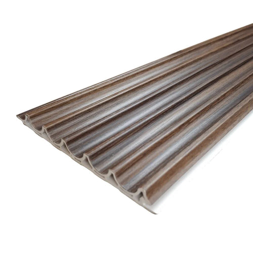 WPC Wall Panels - Wood Effect Wave Wall Panels - 235cm x 16cm (10 pack)